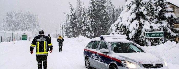 Poliţie Austria iarnă FOTO EPA-EFE / Michael Gruber