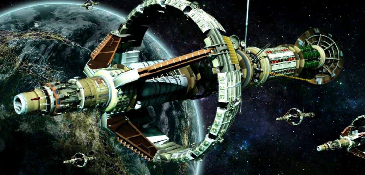 O colonie similară celei imaginate de NASA a apărut în filmul Interstellar. FOTO DeviantArt