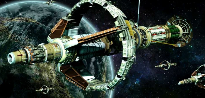 O colonie similară celei imaginate de NASA a apărut în filmul Interstellar. FOTO DeviantArt