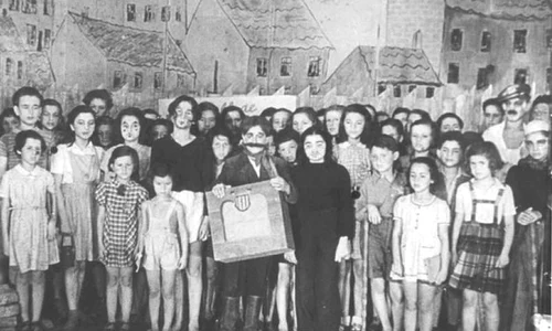 Brundibár, sceneta jucată de orfanii evrei în lagărul nazist Theresienstadt jpeg