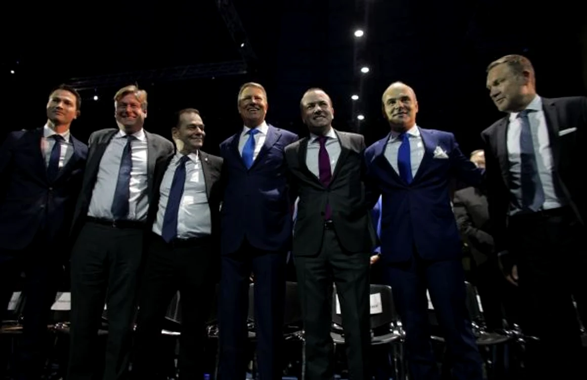 Lideri ai PNL şi PPE, alături de Klaus Iohannis. FOTO Inquam Photos / Octav Ganea