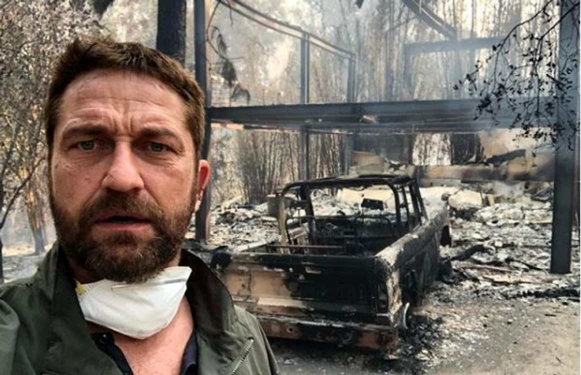Gerard Butler, reîntors la reşedinţa sa din Malibu FOTO Instagram