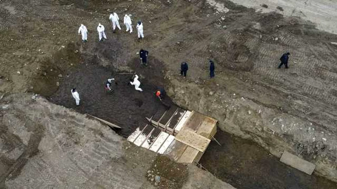 Hart Island: groapă comună pentru morţii de covid-19 FOTO Les Echos