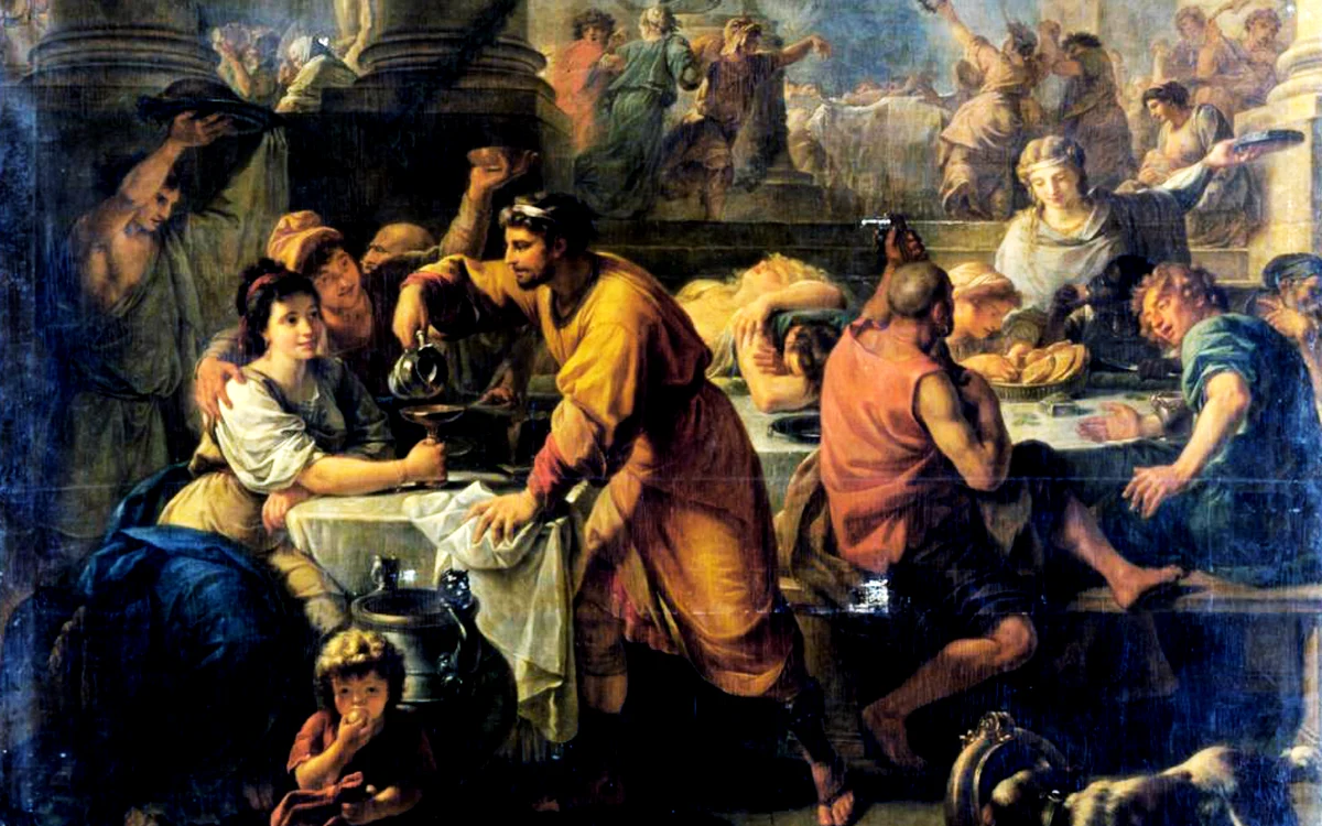 Saturnalia. Tablou din 1783, de Antoine François Callet. Sursa: Wikipedia