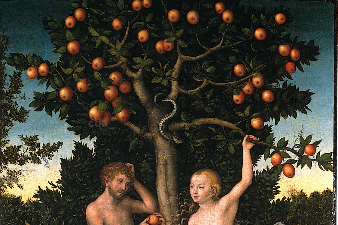 Pictura "Adam și Eva" a lui Lucas Cranach cel Bătrân (1526)