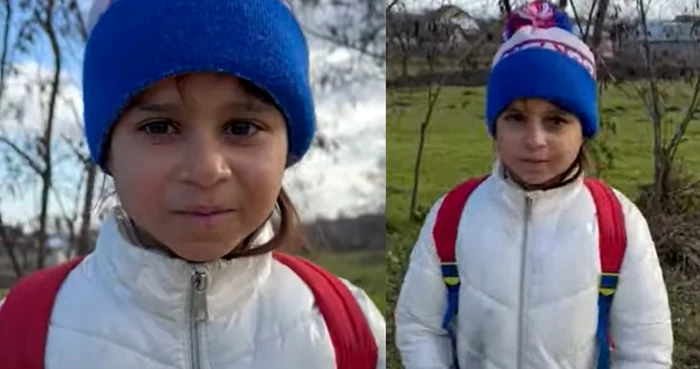 Daria, fetița săracă ce a înduioșat internetul / foto: colaj captură video