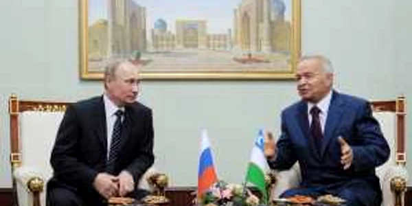 Vladimir Putin în vizită la Islam Karimov