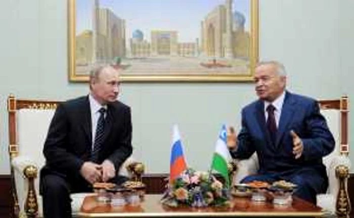 Vladimir Putin în vizită la Islam Karimov