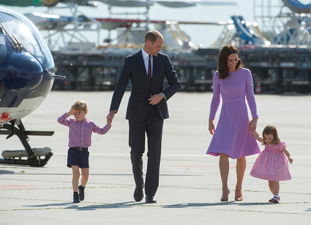 Kate, William și cei doi copii, asortați și extrem de simpaticiFoto: Getty