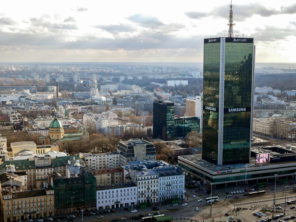 Panorama Varșoviei, dominată de clădiri spectaculoase. Foto: Pixabay