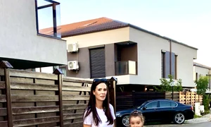 Iese la plimbare cu rolele alături de fetița ei, Renata jpeg