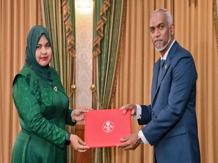 Fathimath Shamnaz Ali Saleem este acuzată că a făcut vrăji președintelui țării FOTO: X