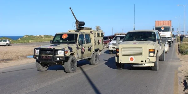 Combatanti din Misrata vin la Tripoli pentru a-l apara de trupele lui Haftar FOTO EPA-EFE