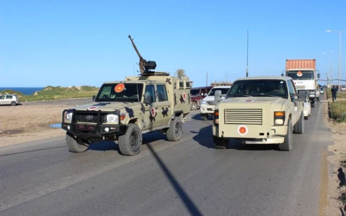 Combatanţi din Misrata vin la Tripoli pentru a apăra oraşul de trupele lui Haftar FOTO EPA-EFE