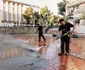 Piața Sfântul Gheorghe a fost curățată FOTO Kärcher România