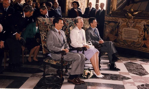 Frederik, Joachim și Regina Margrethe în 1998   profimedia 0836696506 jpg