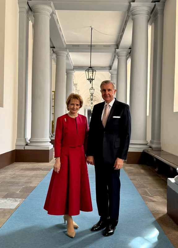 Majestatea Sa Margareta și Principele Radu la aniversarea Regelui Carl Gustaf al Suediei. FOTO: Casa Majestății Sale