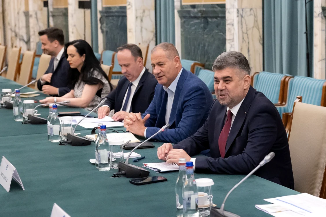 Marcel Ciolacu, alături de vicepremierul Marian Neacșu FOTO Facebook M.Ciolacu