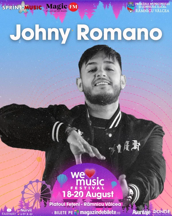 Johny Romano va canta la WeLoveMusic Festival 
