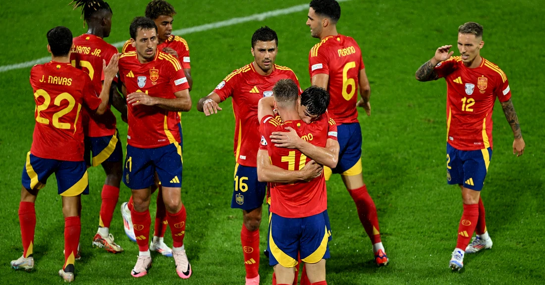 Spania e considerată favorita Euro 2024, dar trebuie să treacă de Germania. Foto PRO TV