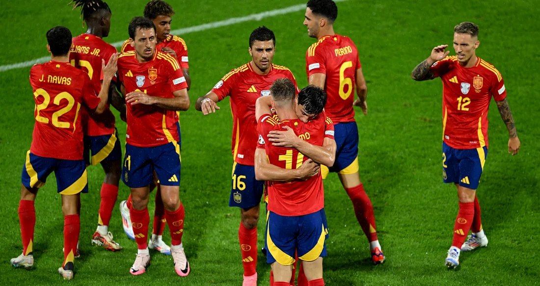 Spania e considerată favorită, având 5 victorii din 5 la Euro 2024. Foto PRO TV