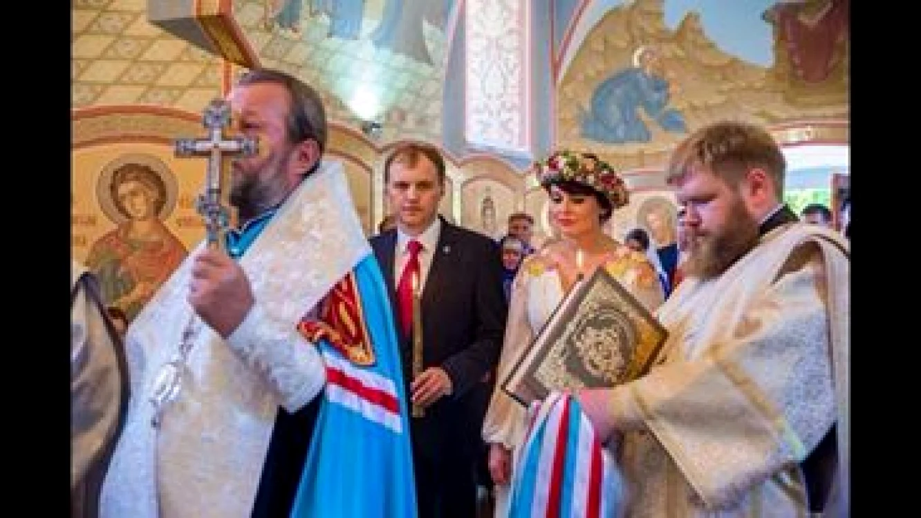 Nina Stanski şi Evgheni Şevciuk, la cununia religioasă FOTO Facebook Nina Shtanski