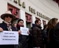 Protestul actorilor în fața TNB/FOTO: Inquam Photos/Octav Ganea