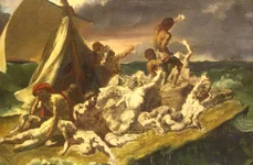 «Pluta Meduzei» de Géricault   Imaginea foamei dezumanizante și a luptei pentru supraviețuire  jpeg