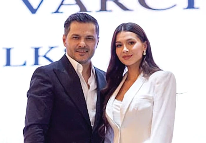 Liviu Vârciu a venit cu soția sa, Anda