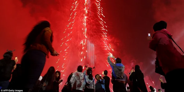 Anul Nou / Revelion Dubai FOTO AFP