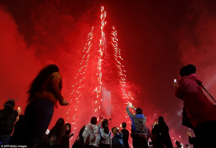 Anul Nou / Revelion Dubai FOTO AFP