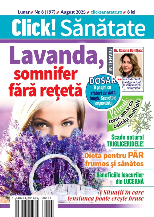 A apărut numărul de august al revistei Click!Sănătate!