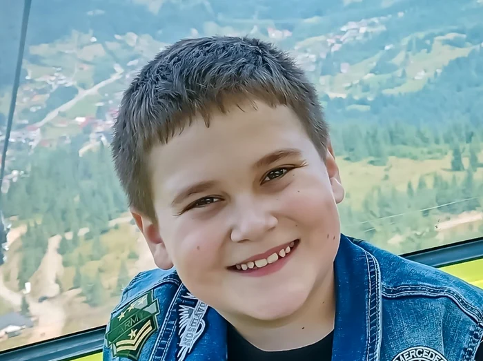 Marian Grigor este un copil ccu autism din Sighetul Marmației FOTO: Facebook/Dorel Grigor