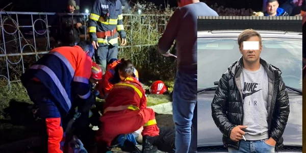 Tânărul care a produs accidentul din Petroșani (medalion). Foto: Observatorul Național. Facebook