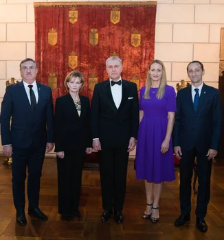 Margareta a României și Principele Radu, alături de Camelia Potec și Mihai Covaliu