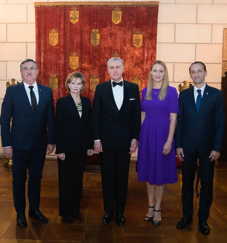 Margareta a României și Principele Radu, alături de Camelia Potec și Mihai Covaliu
