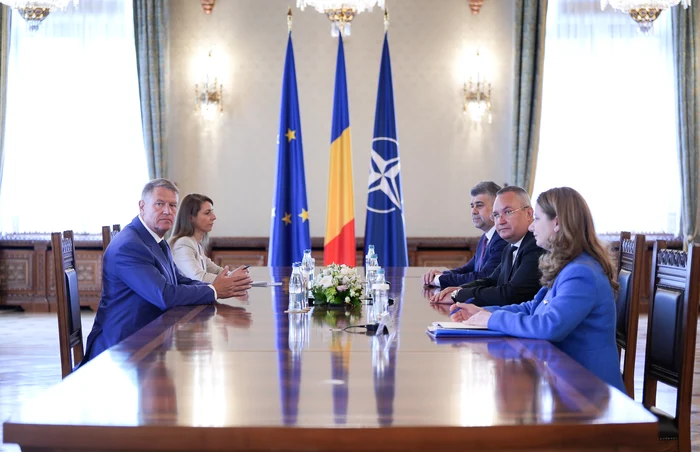Klaus Iohannis și liderii din Coaliție FOTO Presidency