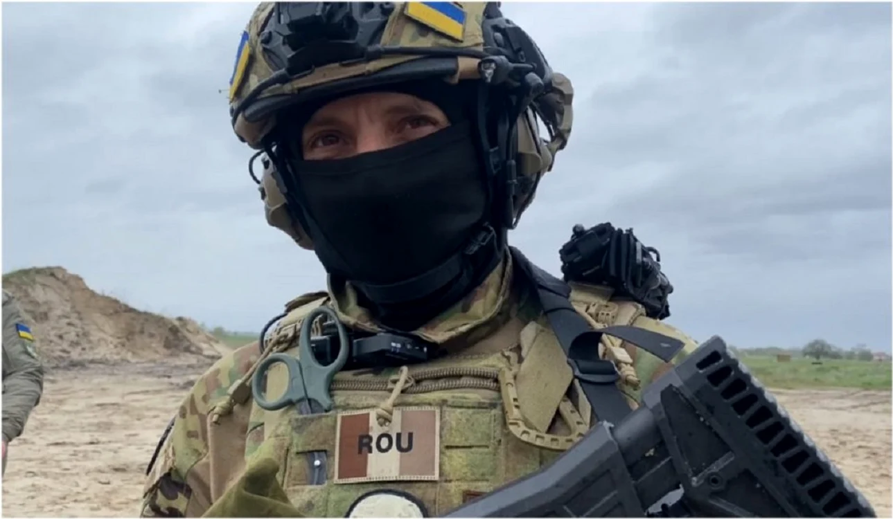 El este românul care s-a alăturat voluntar armatei din Ucraina / captură: Antena 3 CNN