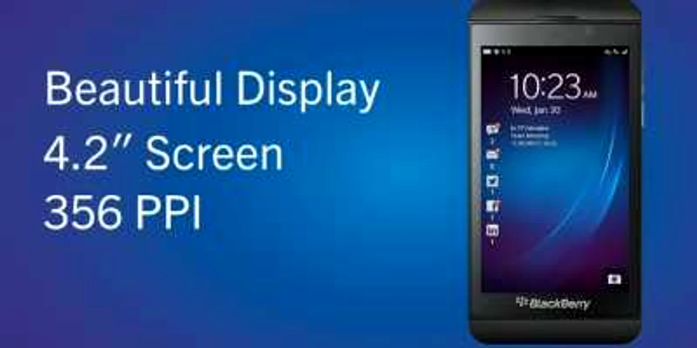 BlackBerry Z10 are un ecran puţin mai mare decât iPhone 5. FOTO Captură/Adevărul