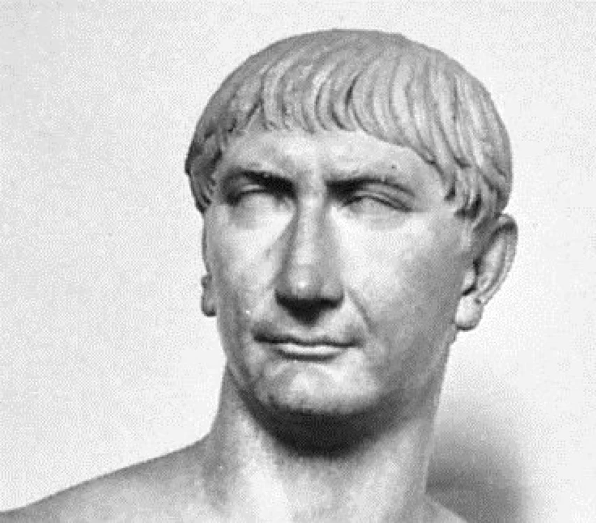 Chipul sculptat al împăratului Traian FOTO britannica.com