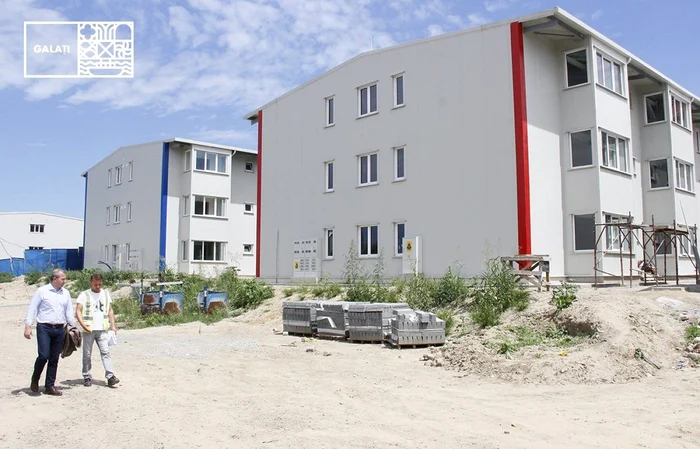 Blocurile noi de locuinţe sociale din Galaţi FOTO PMG
