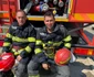 Imagini cu pompierii care au stins incendiul de la Petromidia foto isu