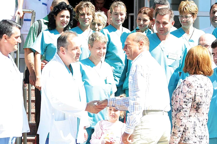 În 2007, la externarea  din Spitalul Militar