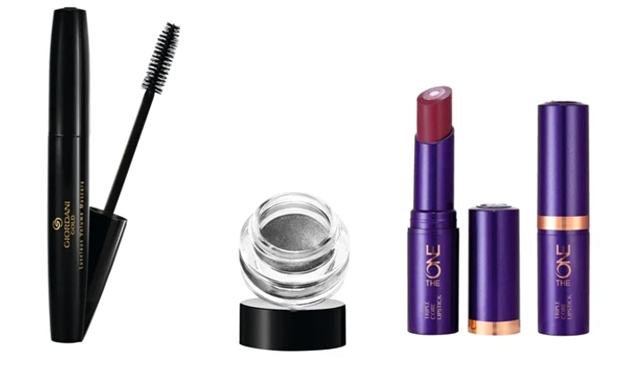Rimel Giordani Gold pentru volum, fard pentru pleoape şi ruj The One, la Oriflame