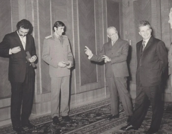 Țiriac și Năstase, alături de Ceaușescu și de Maurer   FOTO Colecția personală