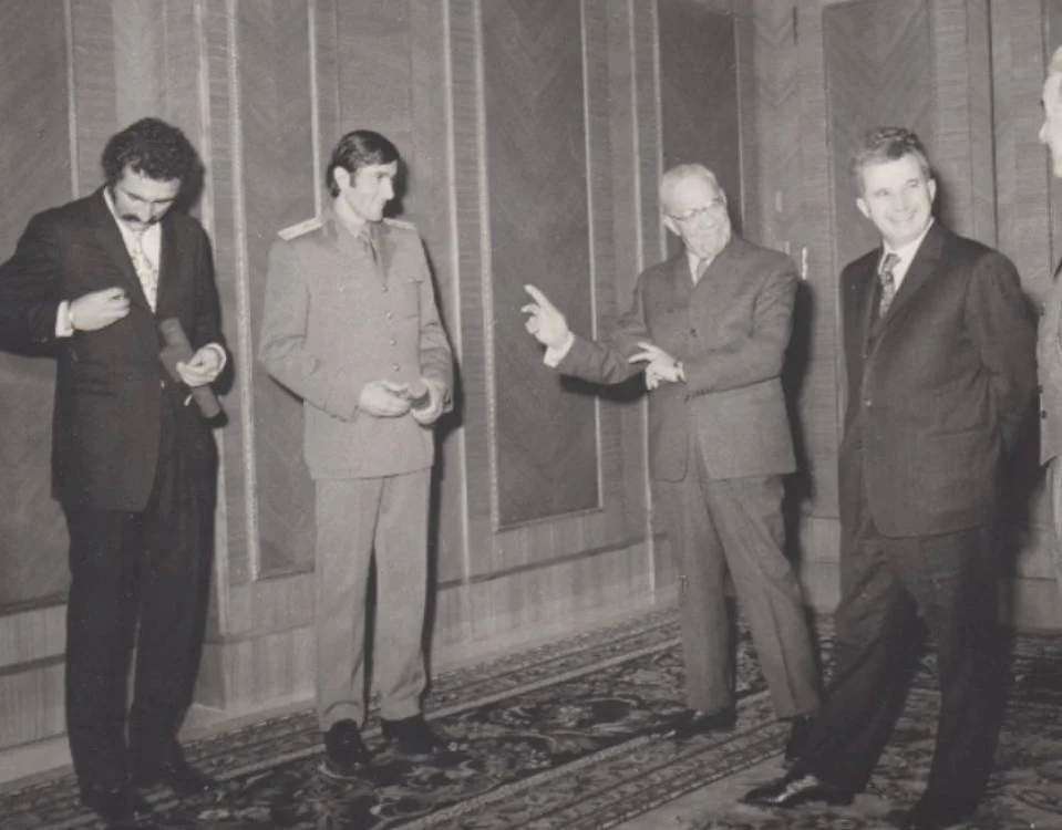 Țiriac și Năstase, alături de Ceaușescu și de Maurer   FOTO Colecția personală