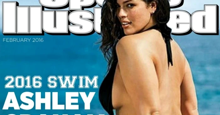 În reclamă apare şi manechinul Ashley Graham, care a apărut goală pe coperta revistei Sports Illustrated. FOTO yahoo.com