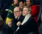 Charlene în tribune la meciul de rugby al Africii de Sud, alături de Prințul Albert