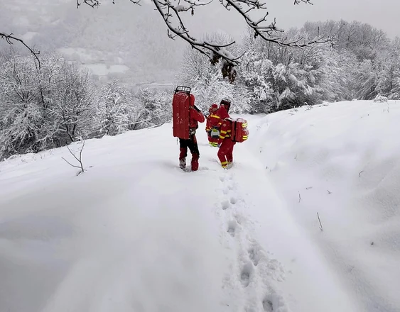 Salvamontiștii îi caută pe ucraineni FOTO: Salvamont Maramures/FB-Arhivă