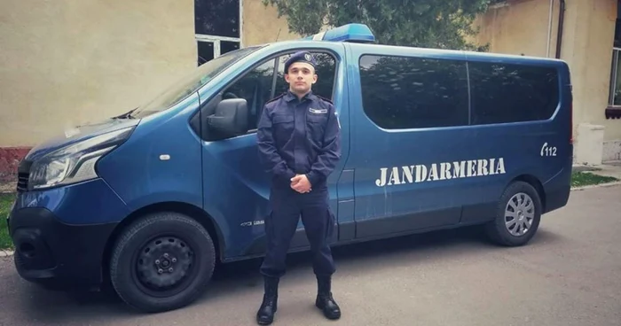 Tânărul jandarm face practică la Călăraşi FOTO Facebook/Jandarmeria Călăraşi